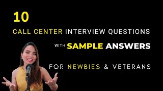 Call Center Interview Questions and Answers for Beginners [upl. by Lewiss]