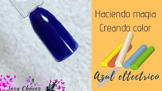 Como hacer color azul eléctrico [upl. by Drannek]