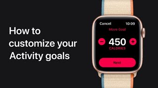 How to customize your Activity goals on Apple Watch — Apple Support [upl. by Alliuqat]