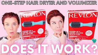 Revlon One Step Hair Dryer  Volumizer Review amp Tutorial FOR SHORT HAIR I Olaplex amp Dyson Air Styler [upl. by Magan]