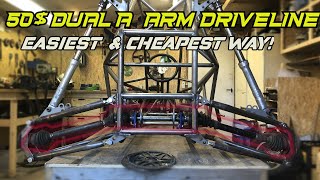 How to build a crosskartbuggy part 3 DRIVELINE [upl. by Ahsinyar]