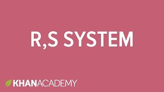 RS system  Stereochemistry  Organic chemistry  Khan Academy [upl. by Ilsa]