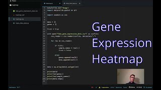 Gene Expression Heatmap with Python [upl. by Luo]