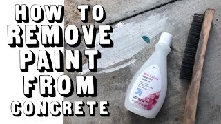 How to Remove Paint from Concrete [upl. by Leese624]