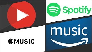 YouTube Music vs Spotify vs Apple Music vs Amazon Prime Music FIGHT [upl. by Isiad]