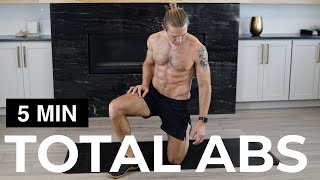 5 MIN ABS WORKOUT  TOTAL ABS WORKOUT [upl. by Grissom]