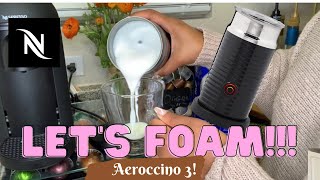 How To Foam Milk With Aeroccino 3 Make Coffee With Foam Tips amp Tricks  Easy Foamed Latte Recipe [upl. by Leahcimrej]