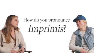 How Do You Pronounce quotImprimisquot [upl. by Mochun]