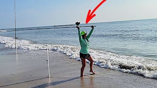 Surf Fishing 101 HOW TO CATCH FISH [upl. by Lleinnad929]