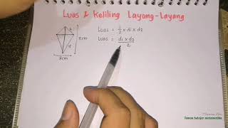 Luas dan Keliling Layang Layang  Matematika [upl. by Zetrok]