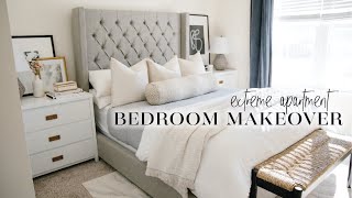 EXTREME Apartment Bedroom Makeover on a Budget renterfriendly ideas [upl. by Festus]