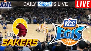 LG Sakers vs KCC Egis Live Score l Korea Basketball League 202425 [upl. by Poirer]