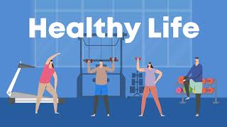 Sports Make Healthy Life  Sports Benefits Animation Explainer Video Editable [upl. by Norty]