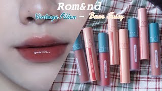 8 MÀU MỚI CỦA ROMAND ZERO VELVET TINT amp JUICY LASTING TINT  NEW COLOR 22 23 24 25  Yeah I’m Lio [upl. by Nohsram]