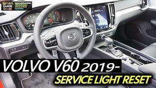 Volvo V60 2019 Service Light Reset Guide [upl. by Bear128]