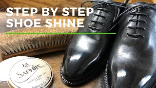 Step By Step Shoe Shine  Mirror Shine [upl. by Aicad]