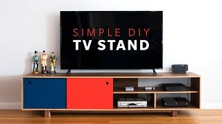 How To Make a DIY Mid Century Modern TV Stand  Woodworking [upl. by Eeloj828]