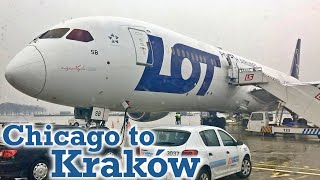 Full Flight LOT Polish Airlines B7879 Chicago to Kraków ORDKRK [upl. by Annaili]