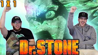 Dr Stone 1x1 quotStone Worldquot REACTION [upl. by Lovato]