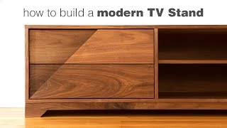 Building a Mid Century Modern TV Stand  Woodworking [upl. by Cassandre103]