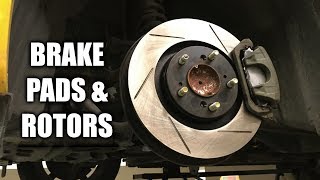 How To Replace Brake Pads And Rotors Front amp Rear [upl. by Ynattyrb]