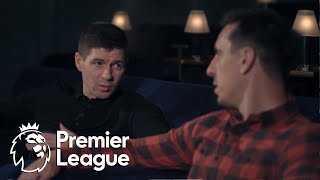 Steven Gerrard Gary Nevilles Soccerbox  Premier League  NBC Sports [upl. by Hurless]