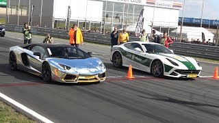 Lamborghini Aventador LP700 vs Ferrari F12 berlinetta [upl. by Thagard249]