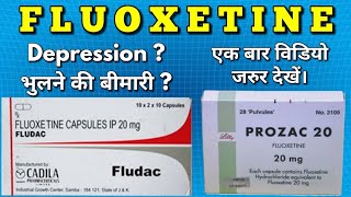 Fluoxetine capsule tablet 10mg 20mg use and detail in hindi  Prozac capsules [upl. by Jerrine415]