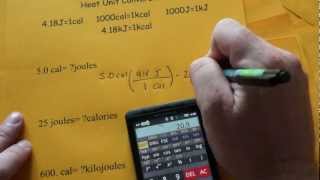 Heat amp Energy Unit Conversions [upl. by Teahan630]