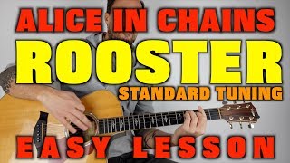 How to play Rooster by Alice In Chains acoustic [upl. by Kieryt]