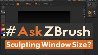 AskZBrush “Can I enlarge the sculpting area in the interface” [upl. by Ahtnahc]