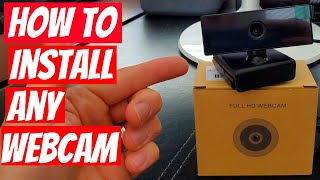 HOW TO INSTALL ANY WEBCAM  QUICK amp EASY [upl. by Drofhsa]