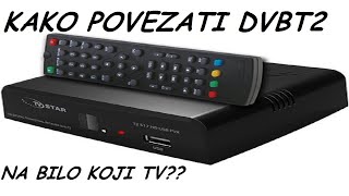 KAKO POVEZATI STB DVBT2 NA BILO KOJI TVDETALJNO [upl. by Eioj]