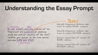 1 Understanding the Essay Prompt [upl. by Menell]