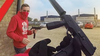 Airsoft War  Gang Turf War 10 POV  TrueMOBSTER [upl. by Pandora]