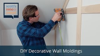 HowTo DIY Decorative Wall Moldings [upl. by Malinda150]