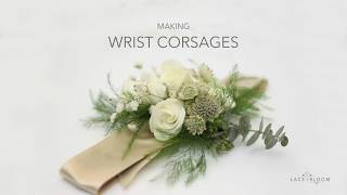 How to make a Wrist Corsage  DIY Wedding Flowers [upl. by Eihctir]