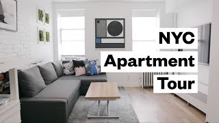 Apartment Tour 300 sq foot studio in NYC [upl. by Taddeo]