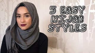 5 EASY HIJAB STYLES TUTORIAL  MILASMAMA [upl. by Hogarth]