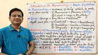 01 Introduction to Pharmacology Part01 Terms amp Definition in Pharmacology English [upl. by Engelbert241]