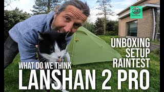 Lanshan 2 Pro  ULTRALIGHT TENT  Unboxing amp Setup [upl. by Alet]