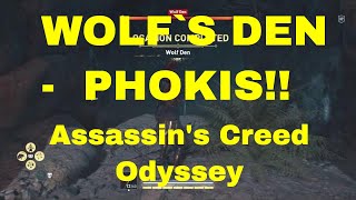 Find Wolf Den in Phokis  Assassins Creed Odyssey [upl. by Lynnea]