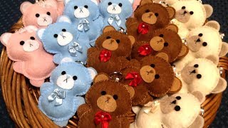 Teddy Bear Plush Tutorial 💕  Easy amp Cute Felt Craft [upl. by Eseerehs4]