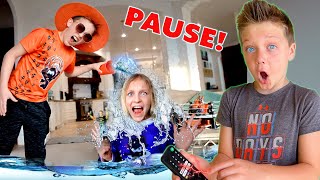 Pause Remote Pranks on my Family WWE [upl. by Chap772]