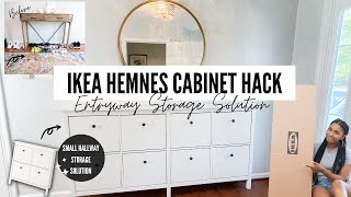 IKEA HEMNES SHOE CABINET HACK I SHOE STORAGE IDEAS I ENTRYWAY MAKEOVER PT1 [upl. by Kurys84]