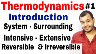 Class 11 Chapter 6  Thermodynamics Introduction  Reversible and Irreversible Process IIT JEE NEET [upl. by Aihtenak]