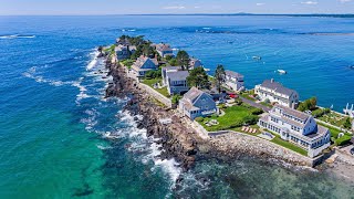 Stunning Oceanfront CottageStyle Retreat  Kennebunk Maine Home for Sale [upl. by Eyla]