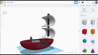 Tinkercad 3D Yelkenli Gemi Tasarımı [upl. by Phenice]