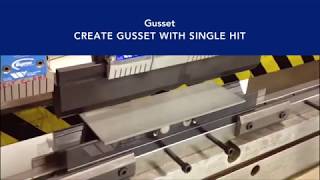 One Hit Gusset Press Brake Application [upl. by Neneek]