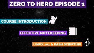 Zero to Hero Pentesting Episode 1  Course Introduction Notekeeping Introductory Linux and AMA [upl. by Erlina]